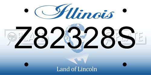 Z82328S Illinois License Plate