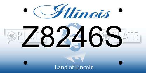 Z8246S Illinois License Plate