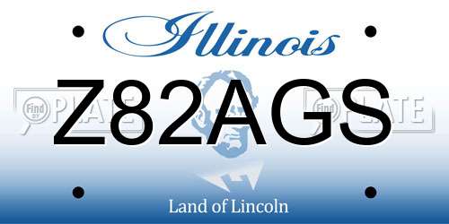 Z82AGS Illinois License Plate