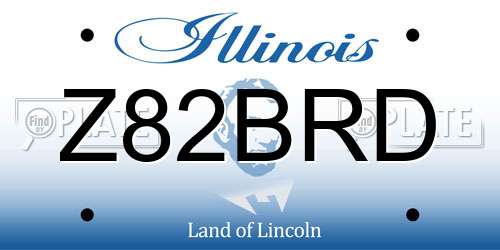 Z82BRD Illinois License Plate