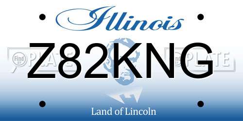 Z82KNG Illinois License Plate