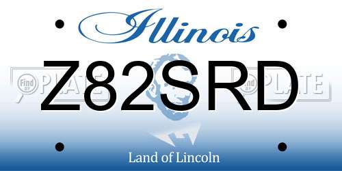 Z82SRD Illinois License Plate
