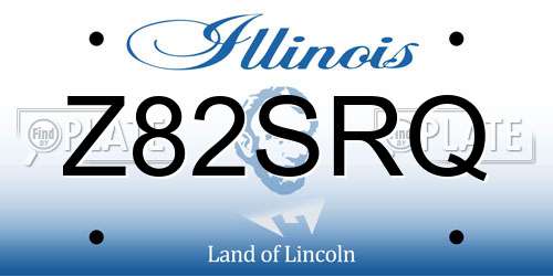 Z82SRQ Illinois License Plate
