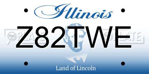 Z82TWE Illinois License Plate