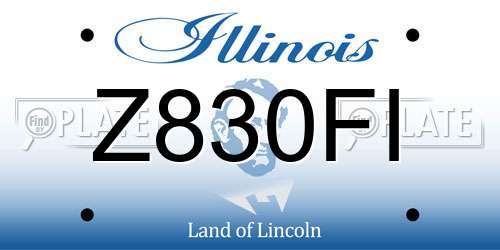 Z830FI Illinois License Plate
