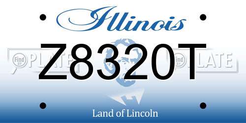 Z8320T Illinois License Plate