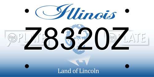Z8320Z Illinois License Plate