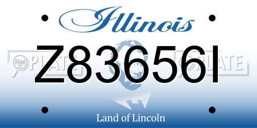 Z83656I Illinois License Plate
