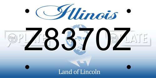 Z8370Z Illinois License Plate