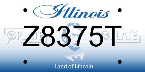 Z8375T Illinois License Plate