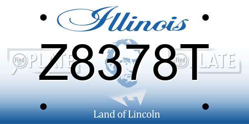 Z8378T Illinois License Plate