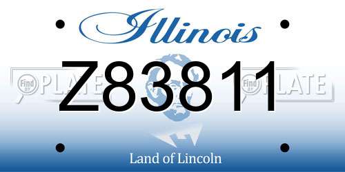 Z83811 Illinois License Plate