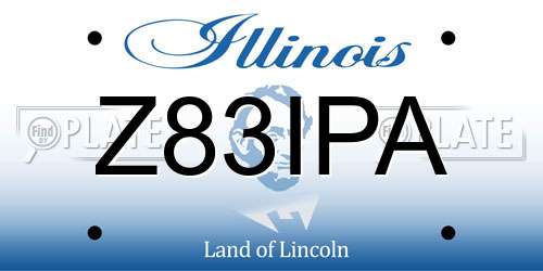 Z83IPA Illinois License Plate