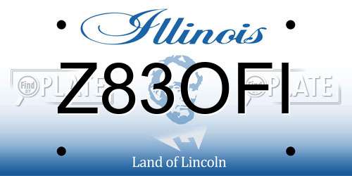 Z83OFI Illinois License Plate