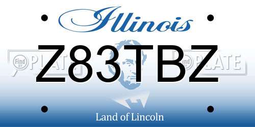 Z83TBZ Illinois License Plate