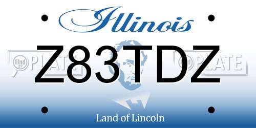 Z83TDZ Illinois License Plate