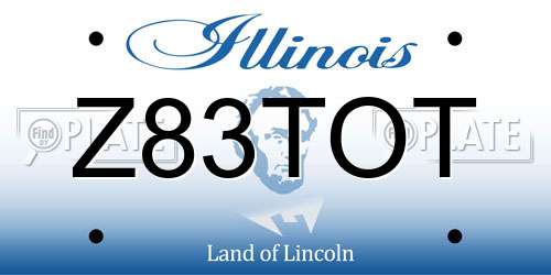 Z83TOT Illinois License Plate