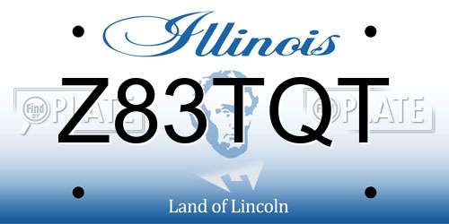 Z83TQT Illinois License Plate