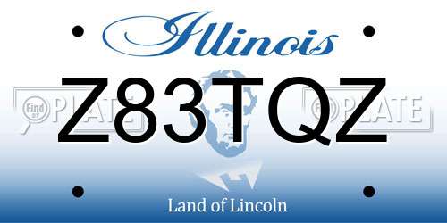 Z83TQZ Illinois License Plate