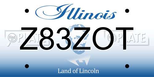 Z83ZOT Illinois License Plate