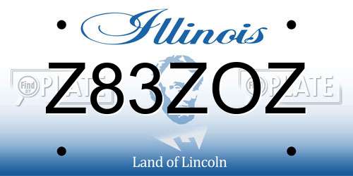 Z83ZOZ Illinois License Plate