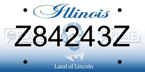 Z84243Z Illinois License Plate