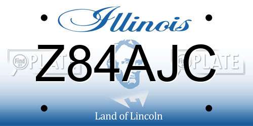 Z84AJC Illinois License Plate