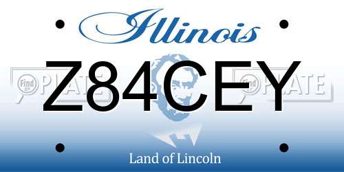 Z84CEY Illinois License Plate