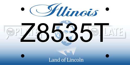 Z8535T Illinois License Plate