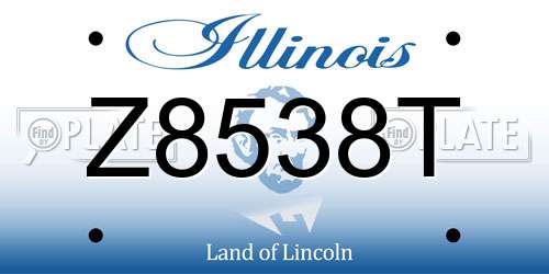 Z8538T Illinois License Plate