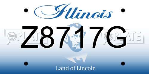Z8717G Illinois License Plate