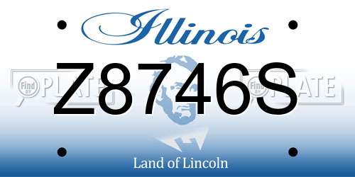 Z8746S Illinois License Plate