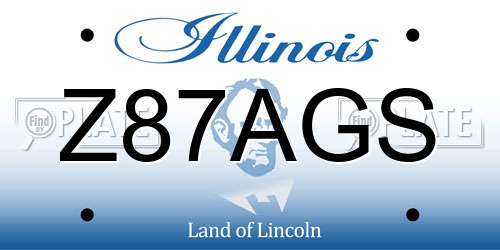 Z87AGS Illinois License Plate