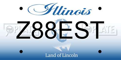 Z88EST Illinois License Plate