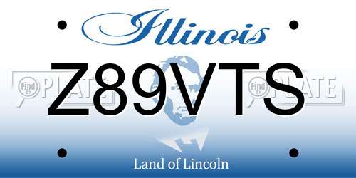 Z89VTS Illinois License Plate