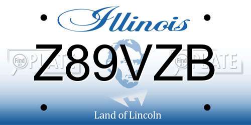 Z89VZB Illinois License Plate