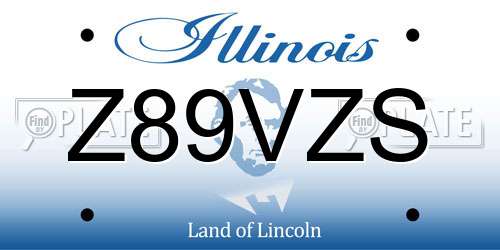 Z89VZS Illinois License Plate