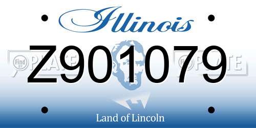 Z901079 Illinois License Plate