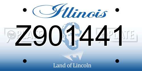 Z901441 Illinois License Plate