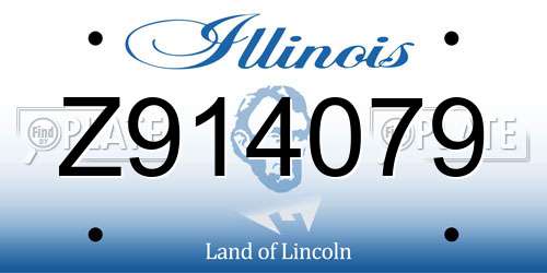 Z914079 Illinois License Plate