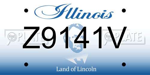 Z9141V Illinois License Plate