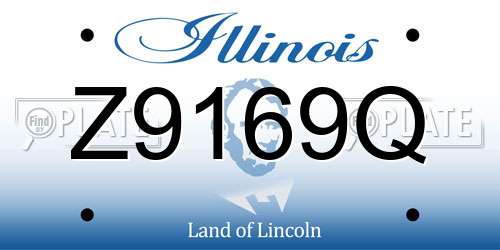 Z9169Q Illinois License Plate
