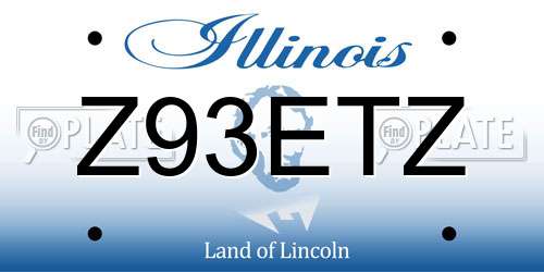 Z93ETZ Illinois License Plate