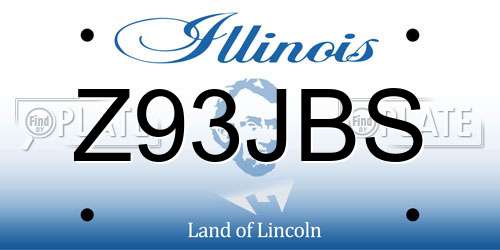 Z93JBS Illinois License Plate