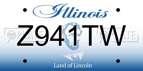 Z941TW Illinois License Plate