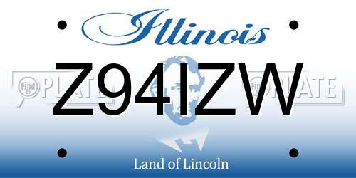 Z94IZW Illinois License Plate