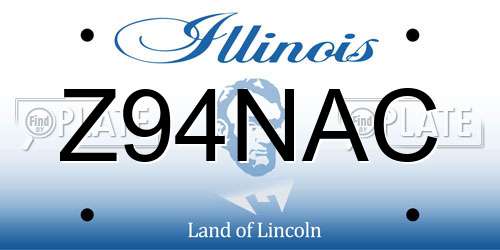 Z94NAC Illinois License Plate