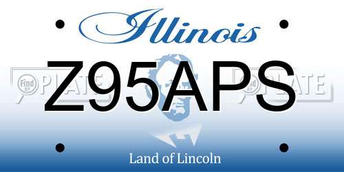 Z95APS Illinois License Plate