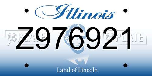 Z976921 Illinois License Plate