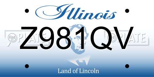Z981QV Illinois License Plate